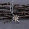 Скандинавское ожерелье с компасом викингов Vegvisir, мужское дорожное знак, амулет, кулон, скандинавский байкер, нержавеющая сталь, мужские ювелирные изделия, подарок