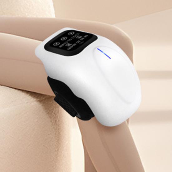 Подогреваемый массажер для коленей Регулируемый согревающий наколенник со светодиодным сенсорным экраном и вибрацией Перезаряжаемая греющая подушка для коленей для ухода за суставами