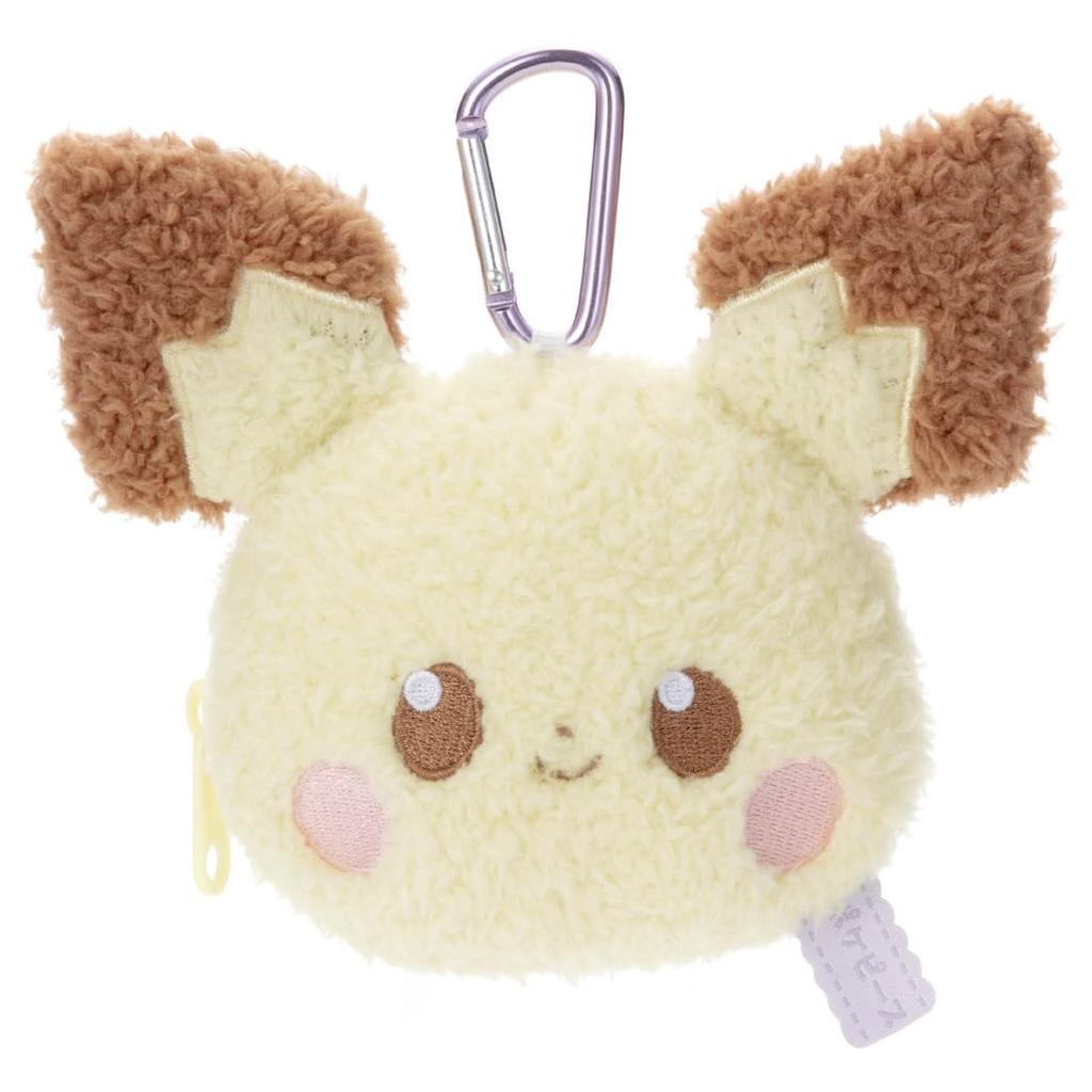 Takara Tomy Arts Poke Piece Plush Pouch Pichu Plush Toy, Approx. 15cm Wide