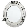 15'' Brass & Glass Porthole Mirror Nautical Wall Porthole