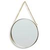 Round/Hexagonal/Rectangle Creative Makeup Mirror Metal Chain Wall Hanging Mirror  Bathroom