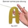 Goodbye Tension Hello Pension Gold Glitter Banner - Retirement Party Supplies, Gifts and Decorations