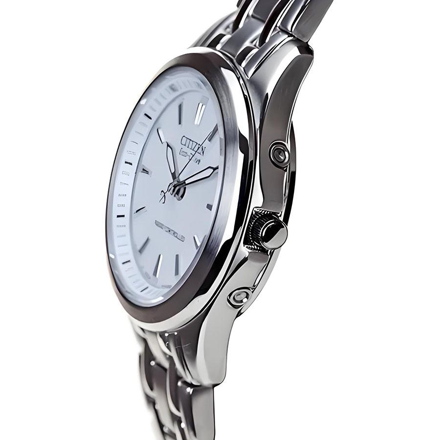 Citizen Женские часы Seiko с солнечной батареей, серия, белый циферблат ES5040-51A
