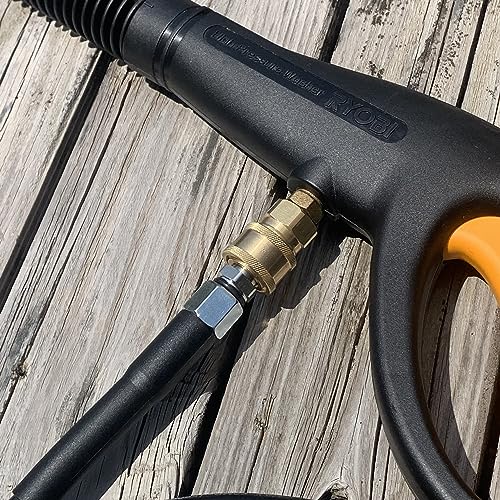 Шланг для мойки высокого давления HOTEISON Ryobi, 40 МПа, 60°C (122°F), Совместимо со стандартным шлангом, муфта в комплекте (8M)