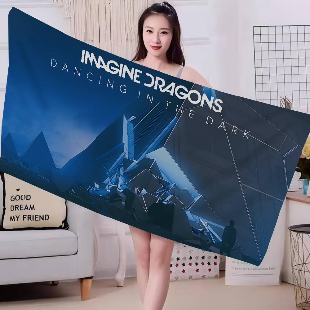 Band I-Imagine Popular D-Dragons Microfiber Blanket Quick Drying Beach Towels Oversized Printing Super Absorbent Pool Blanket