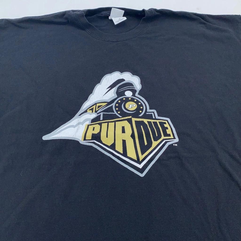Винтажная футболка 90-х PURDUE UNIVERSITY BOILERMAKERS 3XL ncaa