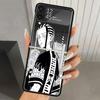 Черный жесткий чехол для телефона Tokyo Aevengers Black Anime для Samsung Galaxy Z Flip 7 6 5 4 3 Черный ZFlip7 ZFlip6 Flip5 Flip4 Flip3 5G Prin