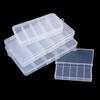 5 Compartment Clear Plastic Lure Storage Case for Fly Fishing Spoons Hooks Baits Tackle Box