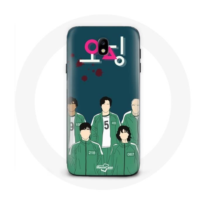 Samsung Galaxy J3 2017 Case Squid Game Poster Characters Art