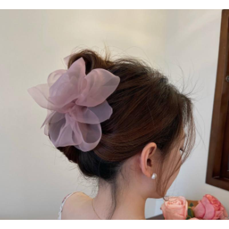Новая сетчатая заколка с бантиком, женская коса, заколка для волос, элегантная заколка для волос для девочек, аксессуары для волос, подарок, головной убор