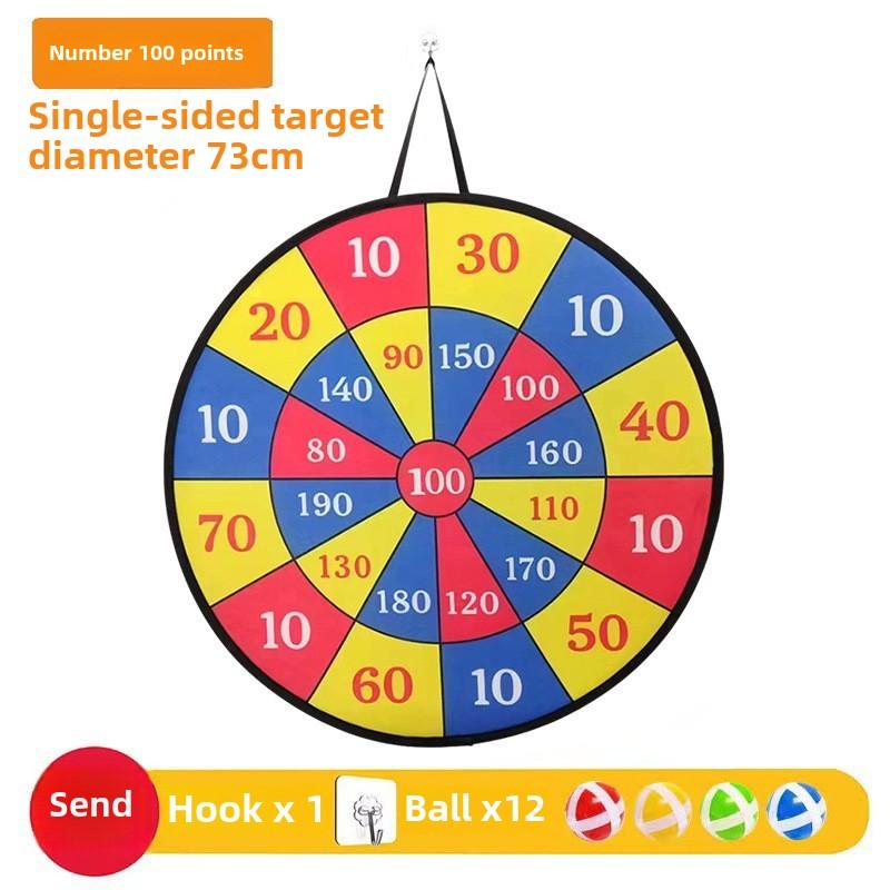 Kids Sticky Ball Target Set Indoor Outdoor Safe Dart Board Game Family Interactive Throwing Game with Balls and Hooks