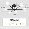 Canmeijia Modern European Nordic Chandelier Home Decor Ceiling Light Dining Pendant Hanging Lamps for Living Bedroom