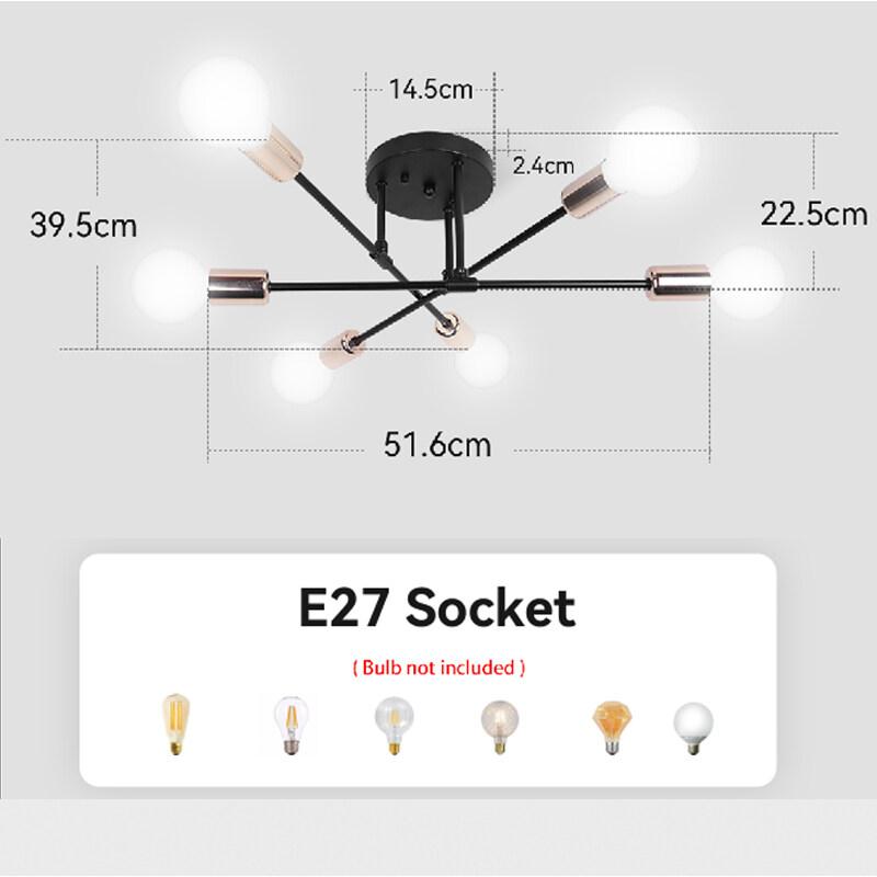 Canmeijia Modern European Nordic Chandelier Home Decor Ceiling Light Dining Pendant Hanging Lamps for Living Bedroom