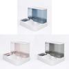 Automatic Pet Food Dispenser Water Fountain Large Capacity Plastic Material Blue/pink/grey