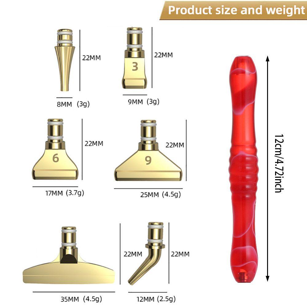Resin Diamond Painting Pen Alloy Replacement Pen Heads Point Drill Pen Diamond Painting Glue Clay