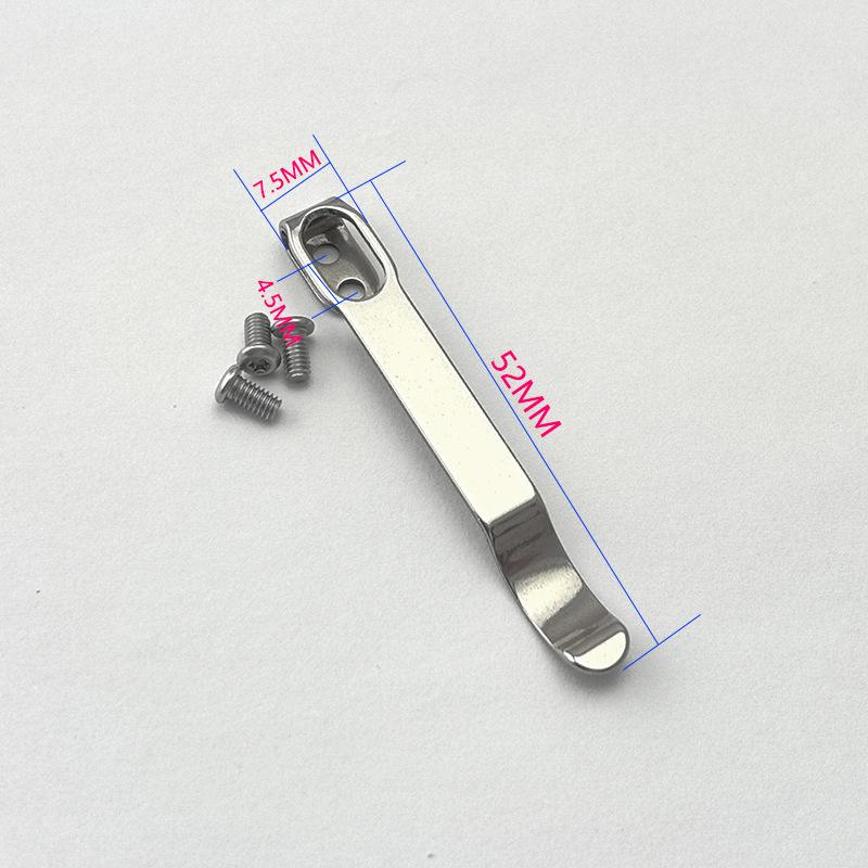 Зажим для задней части из нержавеющей стали для складного карманного ножа, инструмент для самостоятельного изготовления, аксессуары для самостоятельного изготовления, зажим для задней части, держатель для складного ножа