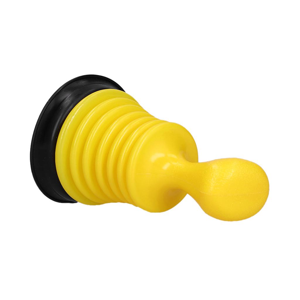 Toilet Drain Plunger Anti Blocking Manual Sewer Pipeline Dredge Tool for Kitchen Bathroom Yellow