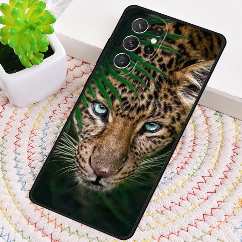 Роскошный силиконовый чехол для телефона с принтом тигра и леопарда для Samsung Galaxy note 10 pro S26 S25 S24 S23 S22 S21 Plus S25Ultra Capa Cover