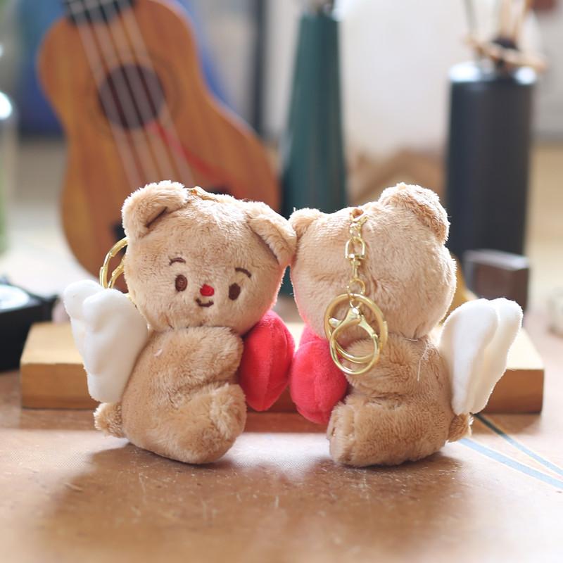 Милая милая подвеска Love Butter Bear, плюшевая игрушка, кукла, сумка, подвесной брелок, кукла
