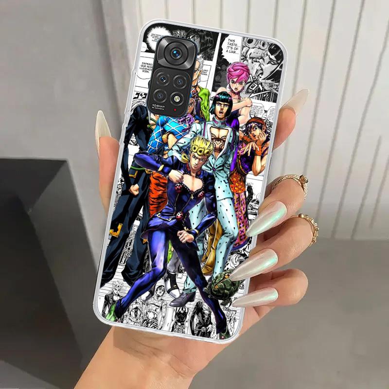 Чехол для телефона JoJo's Bizarre Adventure Golden Wind для Xiaomi Redmi Note 15 14 14S 13 12S 12 Pro 11S 11 Plus 11T 11E 10S Мягкий Funda P
