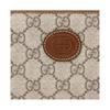 Gucci Autumn Winter New Double G Logo Interlocking Long Zipper Canvas And Leather Wallet Unisex wallet Ebony Brown 673003-92TCG-8563