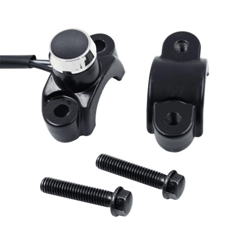 Motorcycle Switch Handlebar Mount Horn Headlight Strobe Momentary Switch Button Aluminum Alloy Interruptor Moto Parts 22mm 7/8"