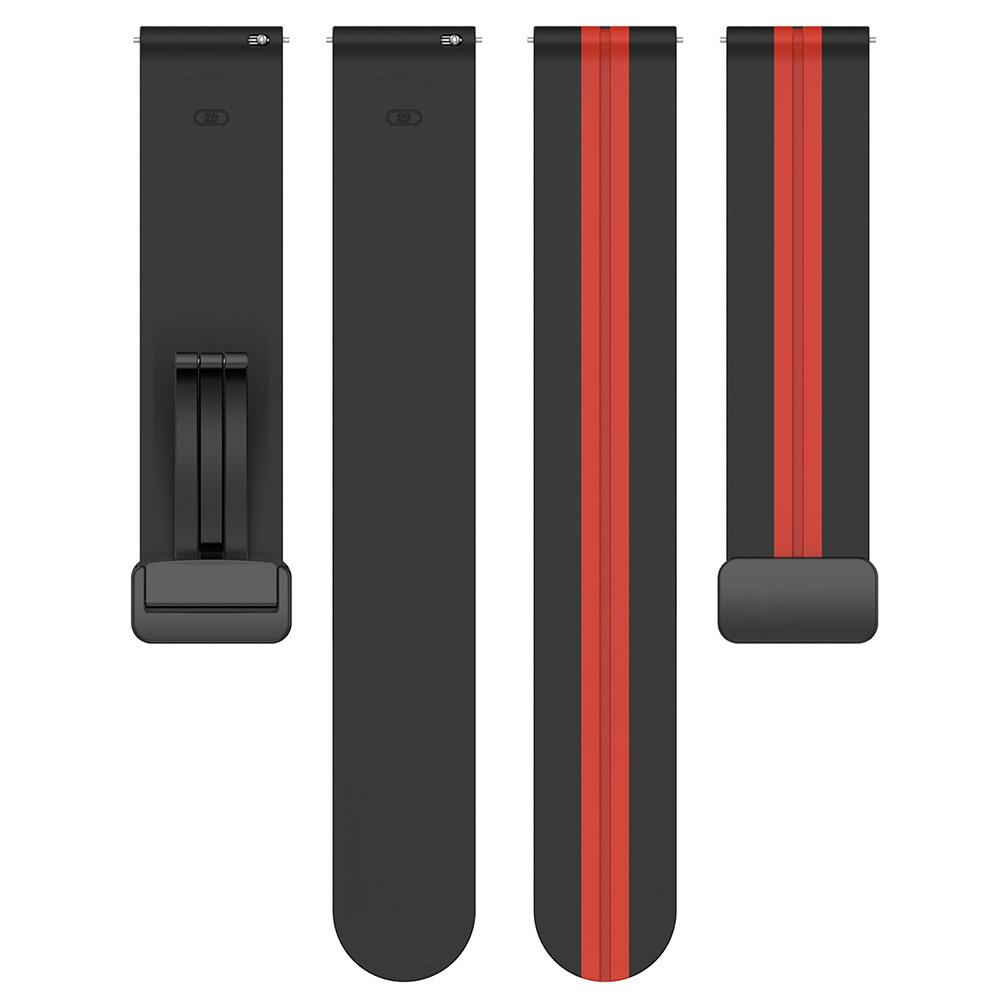 Ремешок с магнитной пряжкой 20 мм 22 мм для Samsung Galaxy Watch 5/4 Active 2 Gear S3, силиконовый ремешок для Huami Amazfit Bip GTS GTR 4/3/2