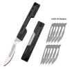 Stainless Steel Folding Pocket Knife Multifunctional Fruit Knife Quick Open Scalpel Knife Utility Knife Kitchen Knife Supplies