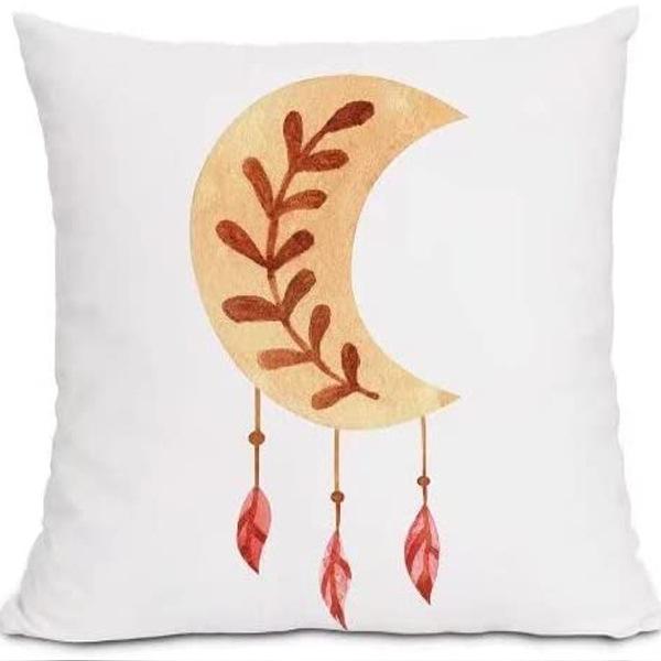 Modern Minimalist INS Rainbow Pillowcase Fresh Printed Linen Cushion Pillowcase Living Room Sofa