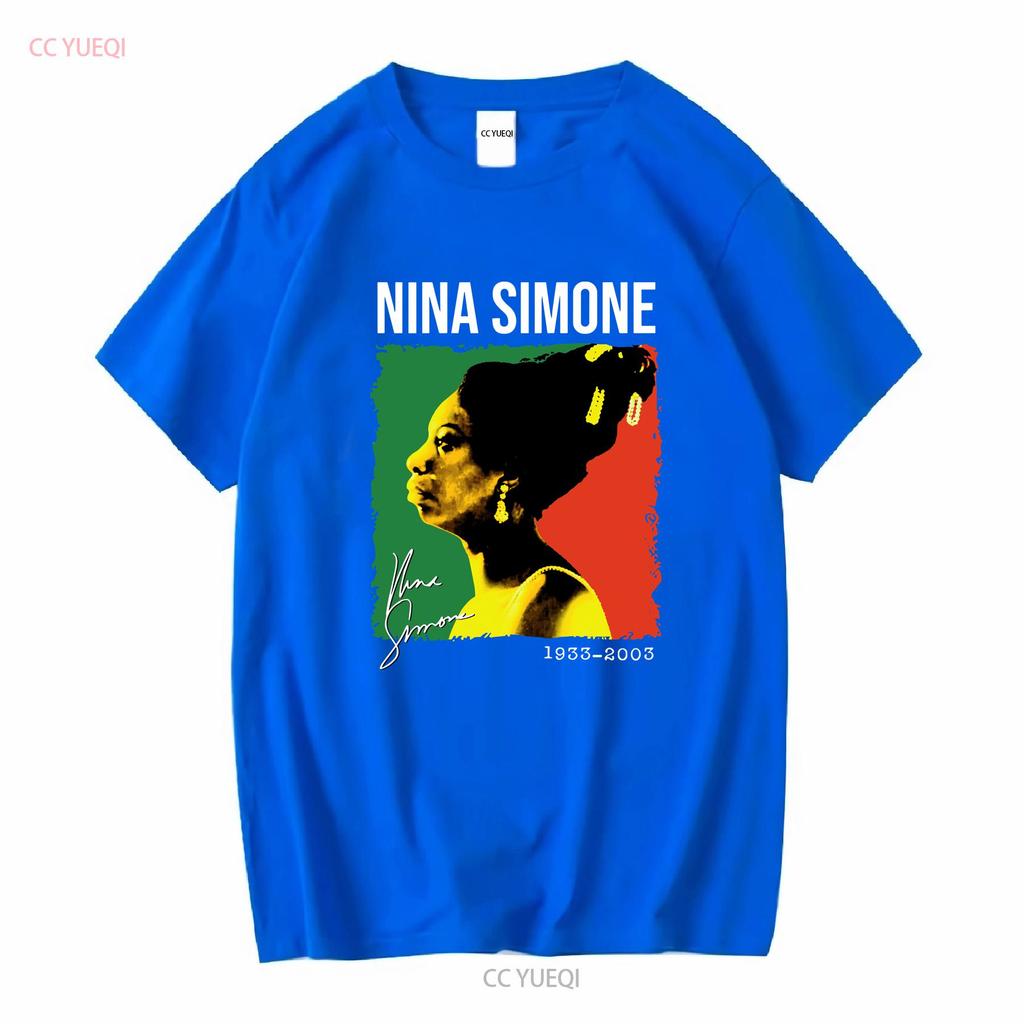 Hot Nina Simone Shirt Black History Month For Fans Unisex S 5xl T 1cm1071 Long Or Short Sleeves Vintage Washed Graphic Streetwear