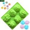 The Signs of Zodiac Silicone Cake Mold, 12 Constellations, 6 Holes Bakeware, Candy, Fondant, Pudding, Cookie Mould, 2 Types