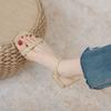 Coarse-heeled Sandals Female Summer New 2025 Versatile Fairy Style One-word Buckle with Open-toed Low-heeled Roman Shoes with Skirt