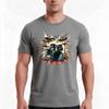 Drum Kit Energy Tshirt Summer Casual Cotton Tee Oversized Streetwear Tops Vintage Graphic Print Loose Fit Short Sleeve