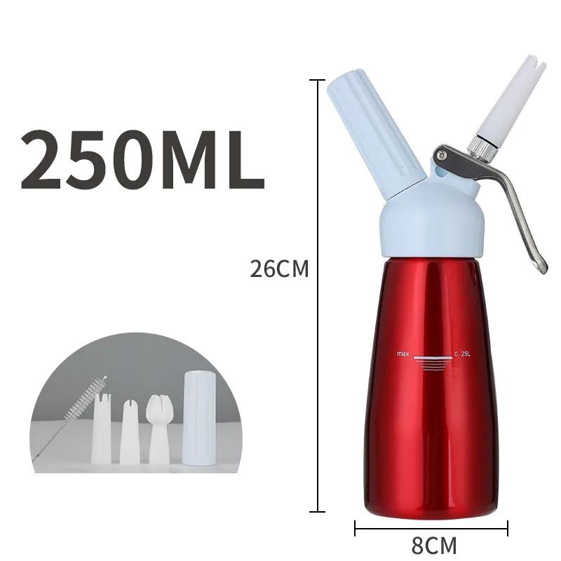 250/500 мл дозатор для взбивания сливок венчик для торта кофе молоко чай украшения инструменты для выпечки Artisan вспениватель сливок алюминиевый декоративный носик