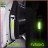 JCG1 4pcs Car Reflective Strips Warning Stickers Badge Car Caps For Mercedes-Benz C450 C180 C200 C220 C250 C300 C400 W205 S20