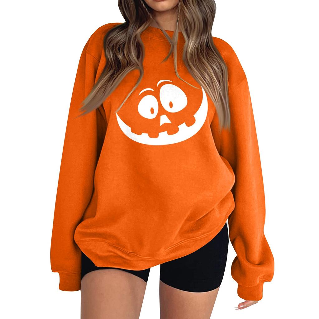 Женская модная толстовка с длинным рукавом и круглым вырезом с принтом