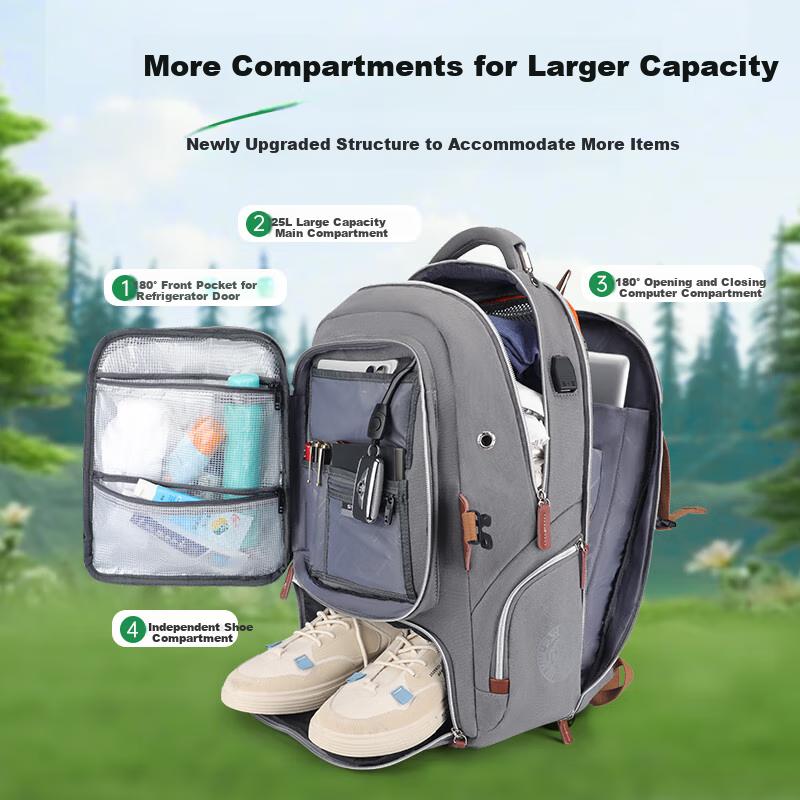 SWICKY Travel Backpack, Short-Trip Business Trip And Tourism Bag, 2026 New Model, Large Capacity Laptop Bag And Schoolbag, Unisex