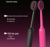 LR Black Pink Series Soft Bristle Toothbrushes [Pack of 6] - Wave-Shaped Convex Design for Adults