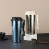 Coffee cup portable high-value ice flower titanium cup with portable outdoor large-capacity thermos cup