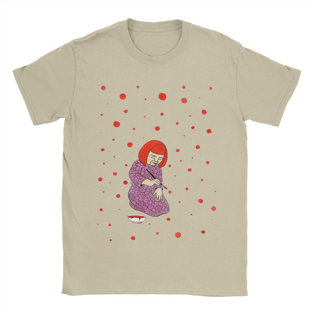 Men Yayoi KKusama T Shirts Cotton Clothing Funny Short Sleeve Crew Neck Tee Shirt Gift Idea TShirts
