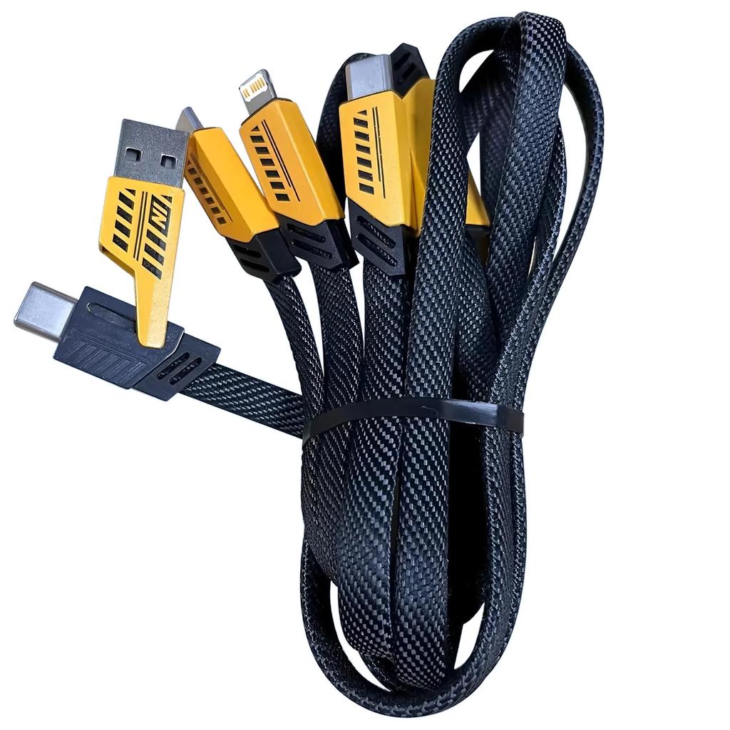 3 в 1 240 В Быстрая зарядка Кабель для Micro USB Type C Зарядный кабель 1,2 м Несколько USB-портов Несколько USB-зарядных кабелей Для huawei