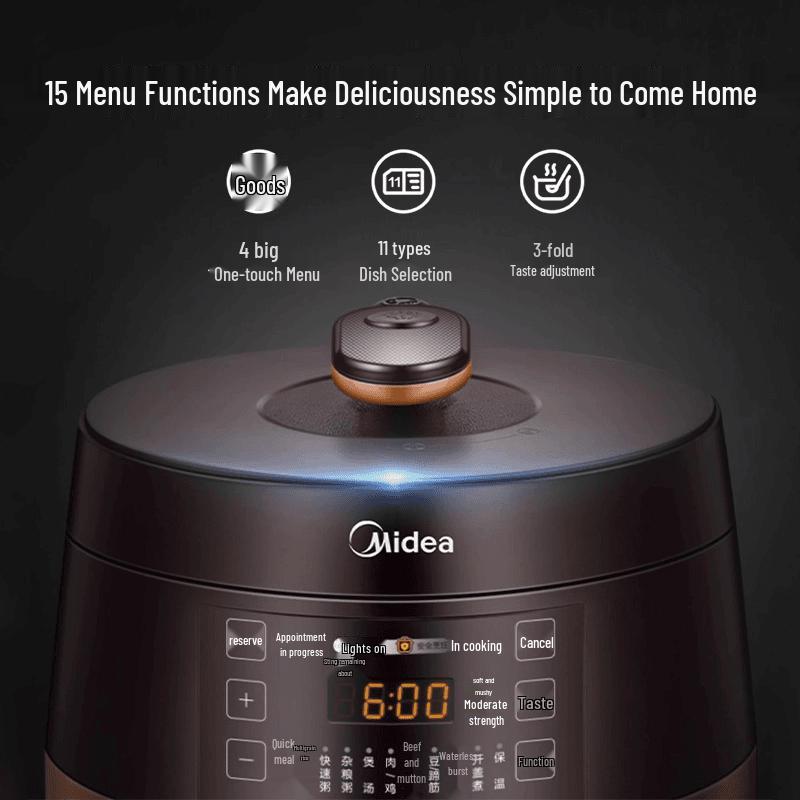 Midea Умная электрическая скороварка и рисоварка в одном