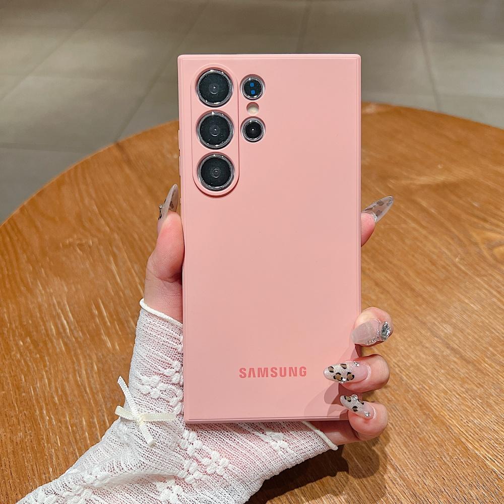 Официальный противоударный мягкий чехол из жидкого силикона для Samsung Galaxy S25 S24 S26 S22 S23 Ultra Plus S25 FE, чехол-защита однотонный