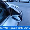 Для Volkswagen VW Tiguan 2009-2016  2009-2017 Хромированные Козырьки-Защитники от Солнца, Дождя для Зеркал Заднего Вида и Боковых Зеркал Аксессуары