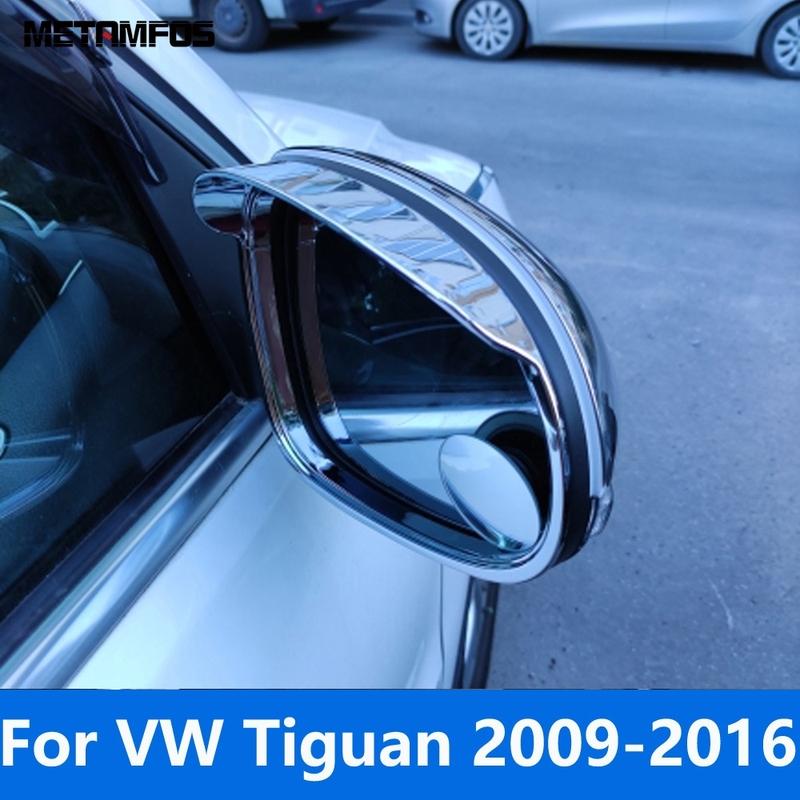 Для Volkswagen VW Tiguan 2009-2016 2009-2017 Хромированные Козырьки-Защитники от Солнца, Дождя для Зеркал Заднего Вида и Боковых Зеркал Аксессуары