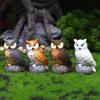 Owl Resin Animal Figurines For Garden Decor And Natureinspired Gift Collection
