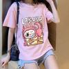 Labubu Унисекс Одежда Женская Футболки Милая Одежда Мультфильм Аниме Графический Принт Футболка Крутые Удобные Топы Подарок Для Вечеринки Унисекс