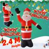2.4M Tall Inflatable Santa Claus Xmas Christmas Decorations Garden Outdoor