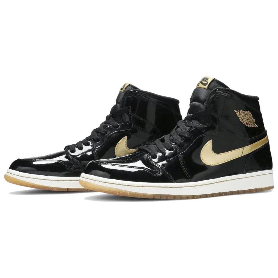 Jordan 1 Ретро Черный Металлик Золотой 2013 555088-019