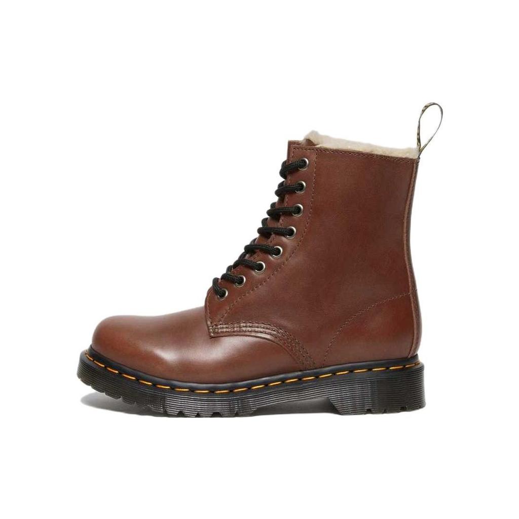 Dr. Martens 1460 Leather Fashion Warm Short Boots Women Boots Brown 27782225